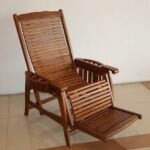 Solid teak wood easy relax chair