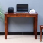Solid wood single drawer study table