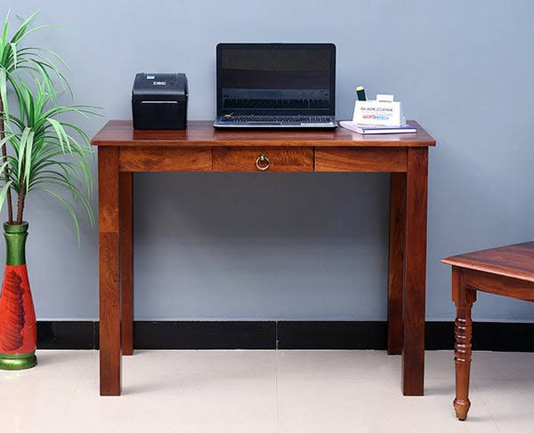 Solid wood single drawer study table