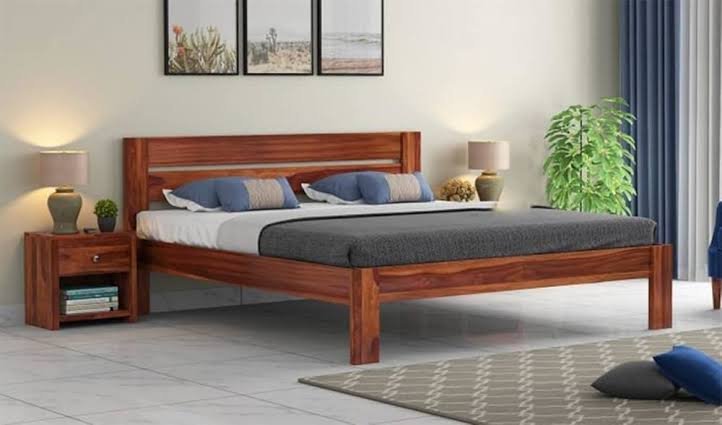 Wood Double Cot Bed