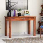 Solid wood single drawer study table